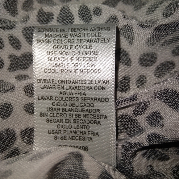 Danny and Nicole Black Animal Print Dress 18 - Picture 7 of 9